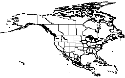 Kuzey Amerika krokiye - ABD Kanada Meksika ( komşular ) IN - haritası