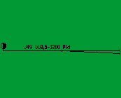 Kolejov vhybka J49 1:185 - 1200 pld J49 1 185 1200 PLD