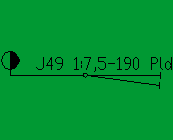 Kolejov vhybka J49 1:75 - 190 pld J49 1 75 190 PLD
