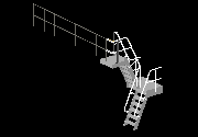 65 derece merdiven platformu ( çelik) MERDİVEN PLATFORM