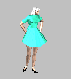 Monica - yaz elbise kız ( 3D model ) MONICA