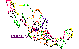 Meksika Haritası Meksika