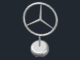 Mercedes - logo3D Mercedes - logo3D