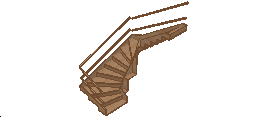 Merdiven - beton kaide Merdivenler 3d dikiş