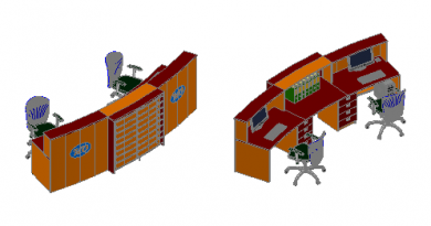 Resepsiyon masası 3D Resepsiyon masası 3D
