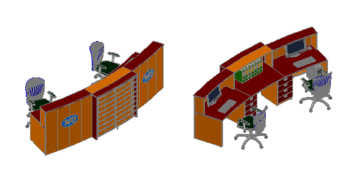 Resepsiyon masası 3D Resepsiyon masası 3D