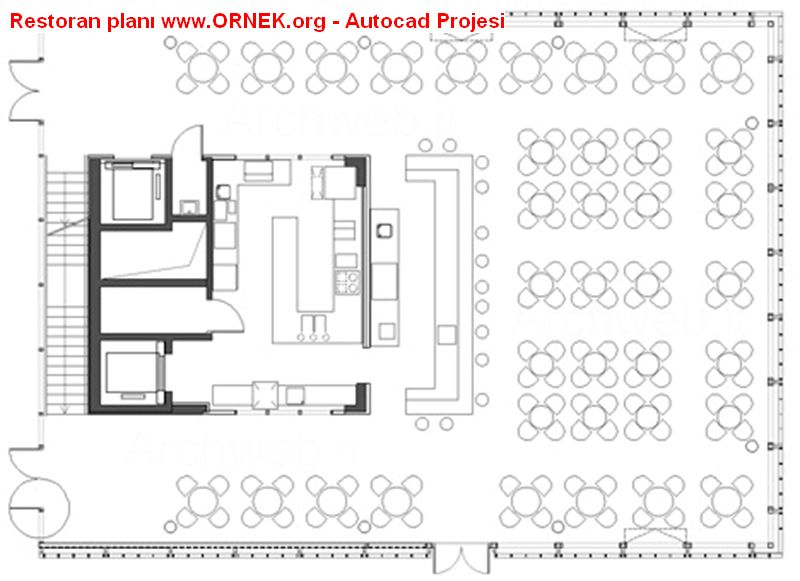 Автокад проекты ресторанов