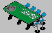 3D rulet masası Rulet masası 3D
