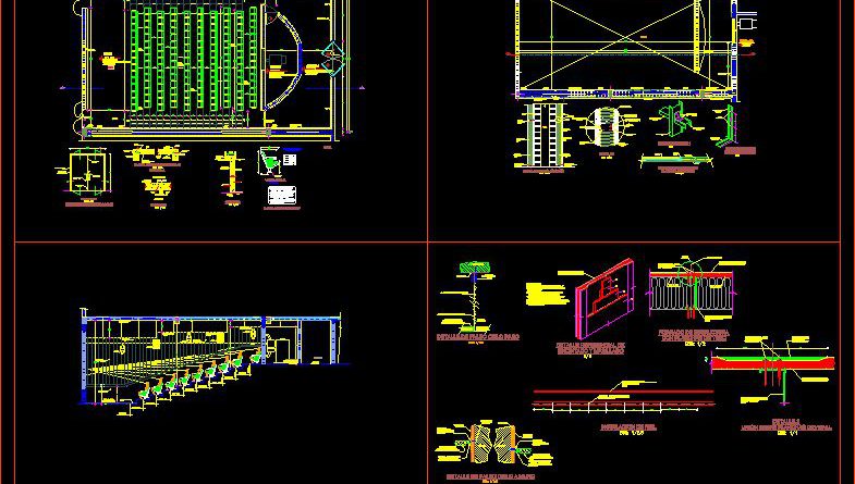 Sinema Geliştirme - yapısal sistemi ve ayrıntıları Sinema salonu detay çizimleri