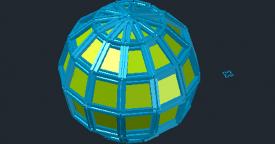 3DConstruct işlenmiş bir profil ile küre Mesh - ücretsiz indir görmek SphereMesh3DC