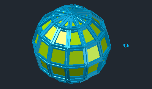 3DConstruct işlenmiş bir profil ile küre Mesh - ücretsiz indir görmek SphereMesh3DC