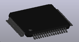SMD paketi TQFP64 ( 4x16 ) - JEDEC MS - 026 TQFP64