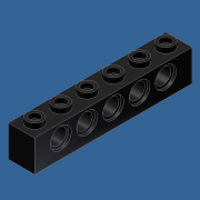 Lego Technic Tuğla 1x6 ( delik x5 ) Teknik Tuğla 1x6 ( delik x5 )