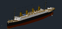 RMS Titanic detaylı 3D modeli Titanic3D
