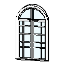 Kemerli ve camlı kapı Trim KAPI - ile kemerli bir