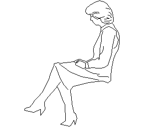 Kadın bacaklarını oturan (görünüm ) Zena -11