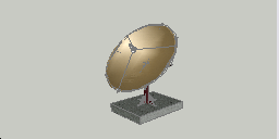 Parabolik Anten 3d anten