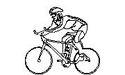 Cyklista - 2D Postava bisikletçi
