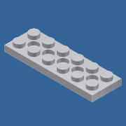Delikli Lego plaka 2x6 delikli plaka 2x6