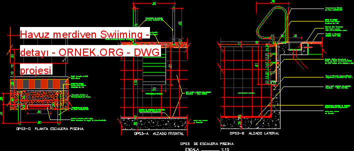 Havuz merdiven Swiiming - detayı 125.96 KB