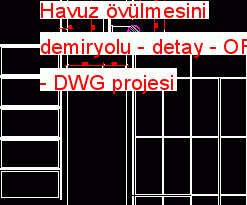 Havuz övülmesini demiryolu - detay 11.49 KB