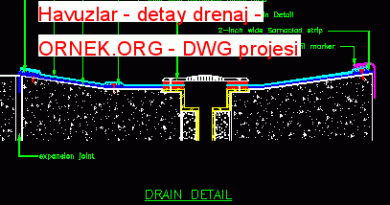 Havuzlar - detay drenaj 220.18 KB