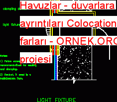 Havuzlar - duvarlara ayrıntıları Colocation farları 50.47 KB