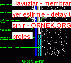Havuzlar - membran yerleştirme - detay üstün sınır 52.25 KB