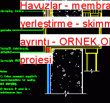 Havuzlar - membran yerleştirme - skimmer ayrıntı 53.48 KB