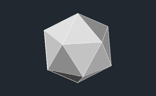 Düzenli icosahedronun ( 20 - yüzler ) birleşik normaller icosahedron