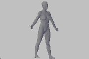 Kadın vücudu - 3D modeli kadın