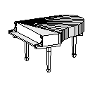 Klavr - 3d modeli piyano