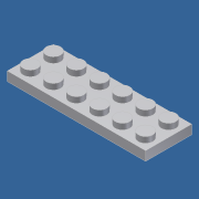 Lego plaka 2x6 plaka 2x6