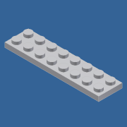 Lego plaka 2x8 plaka 2x8