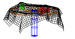 Tablo - Proje Nucleus simülasyon için stolek - ubrus