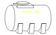 Su tankı izometrik su tankı
