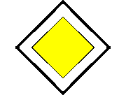 Trafik işaretleri - ana yol ( dyn.block ) trafik işareti b