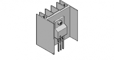 Transistör ve ısı üst bir pice lavabo transistör 1 ile ısı emici