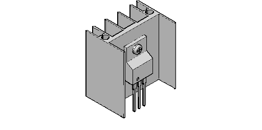 Transistör ve ısı üst bir pice lavabo transistör 1 ile ısı emici
