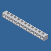 Lego tuğla 1x12 ( 11x delik) tuğla 1x12 ( 11x delik)