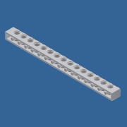 Lego tuğla 1x16 ( 15x delik) tuğla 1x16 ( 15x delik)