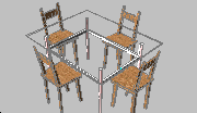 Sandalyeler mutfak Yemek masası yemek masası