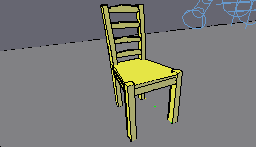 ahşap sandalye zidle 3D